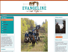 Tablet Screenshot of evangelinetrailrides.com